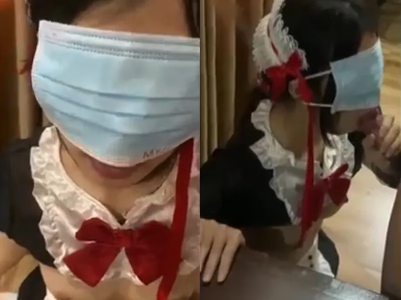 Em gái Việt dâm cosplay hầu gái bú liếm con cặc điêu luyện